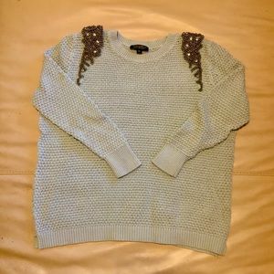 Topshop beaded sweater